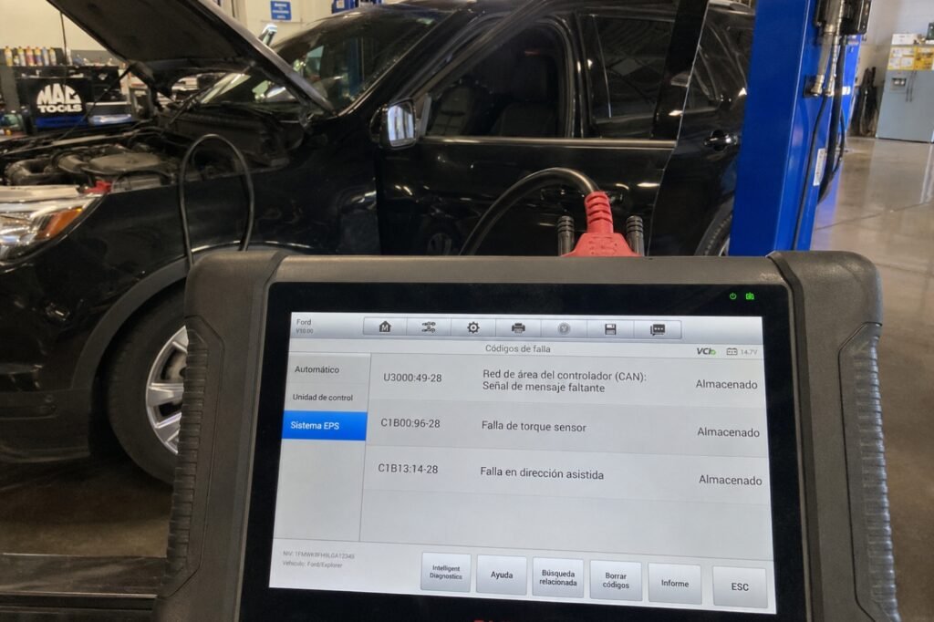 códigos de falla dirección eléctrica Ford Explorer