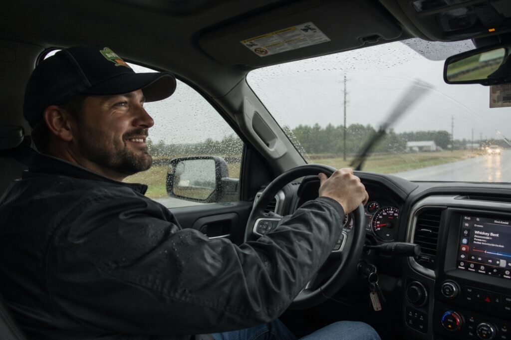 El volante y la dirección de camionetas en temporada de lluvia