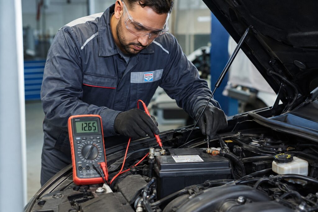 Diagnóstico de batería y sistema eléctrico del automóvil
