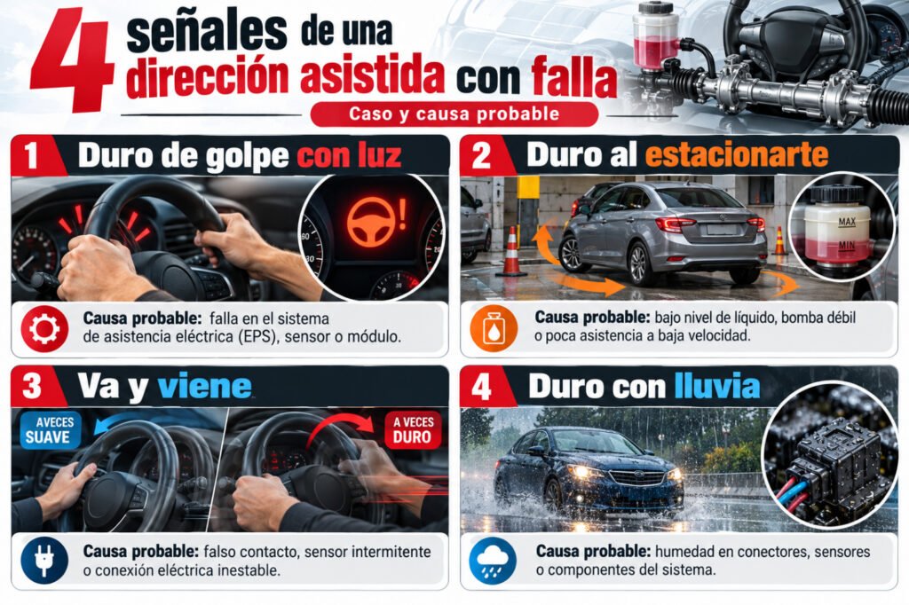 Volante duro con dirección eléctrica: causas | DH Marco
